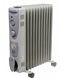 Oil Filled Radiator (9 Fin) - 2.5 kw - Click for larger picture